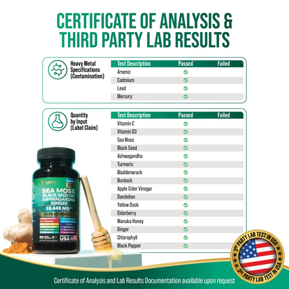 Dynamic Vitality Boost Duo Supplement – Sea Moss & Shilajit