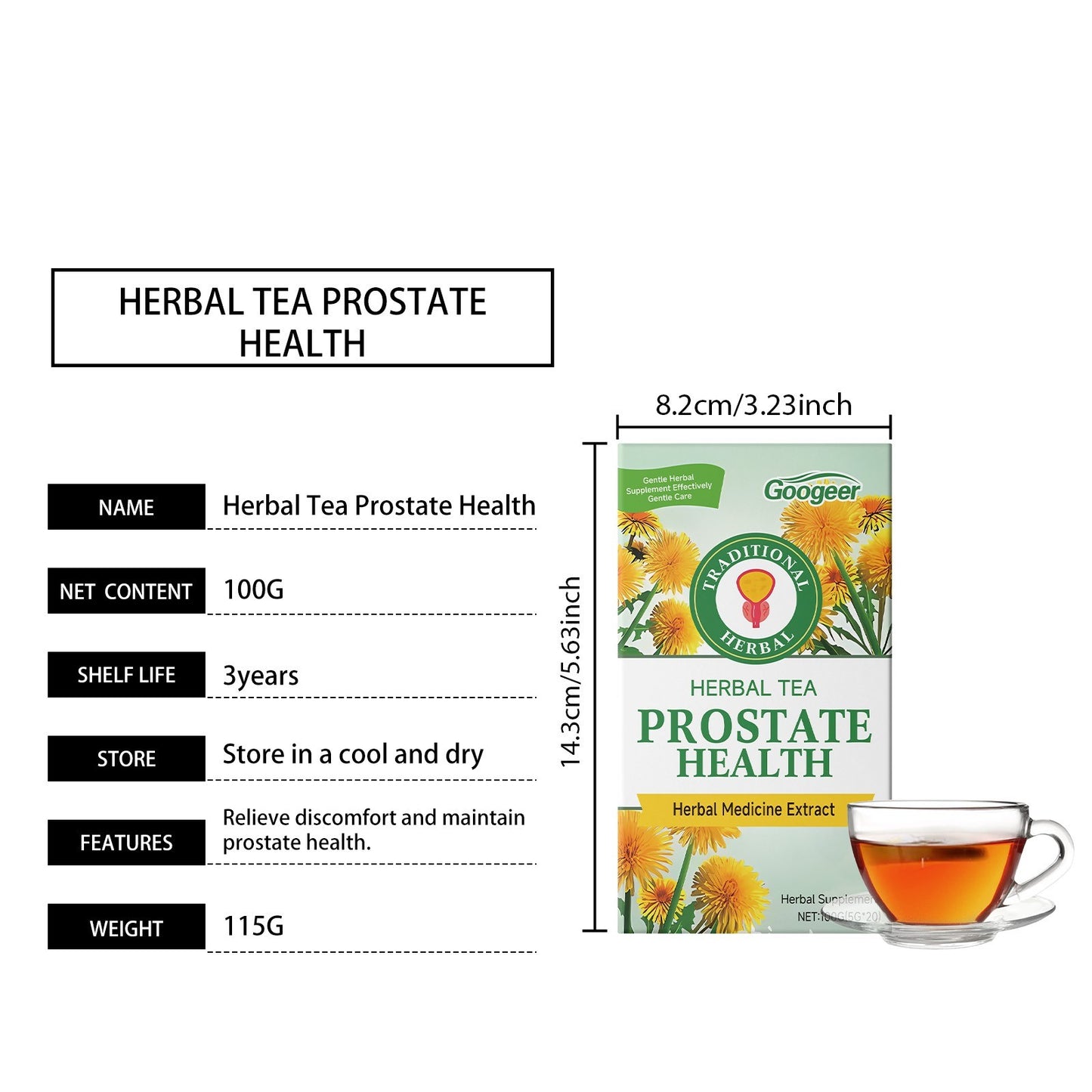 Herbal Prostate Health Tea For Body Treatment